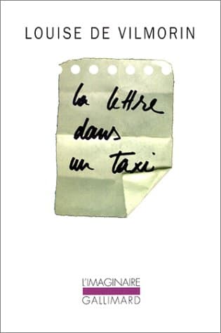 Couverture de La lettre dans un taxi