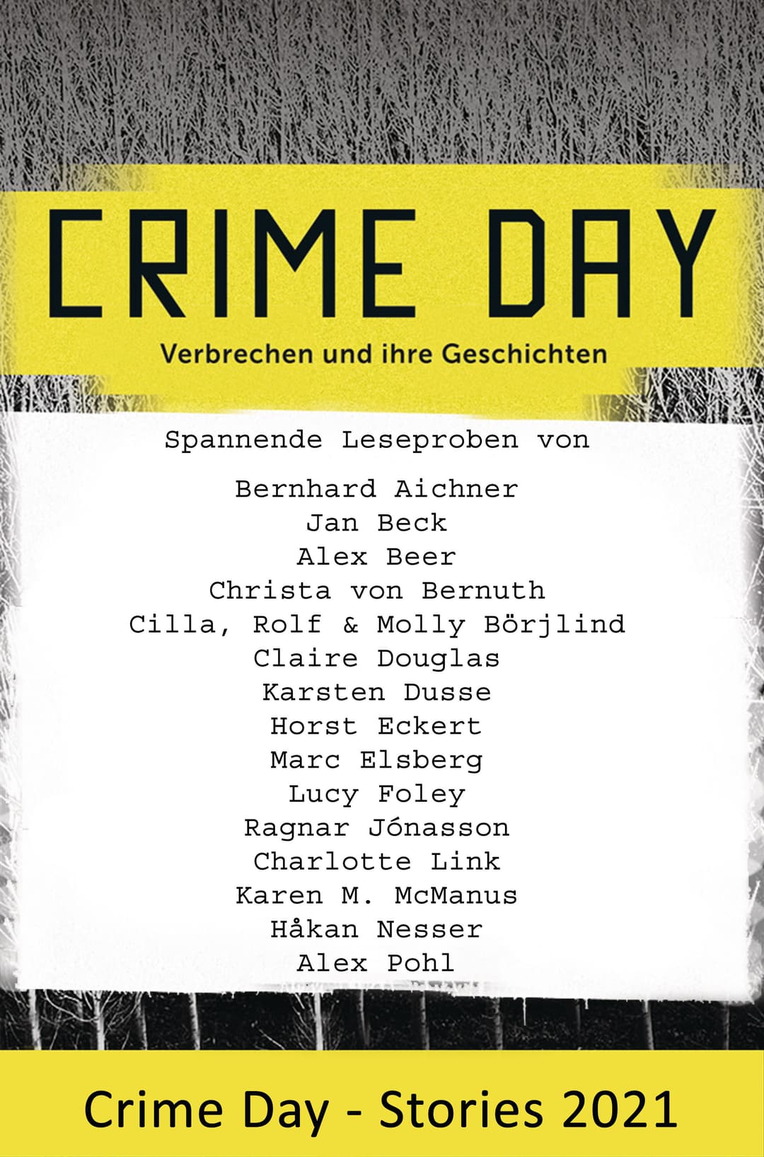 Couverture de CRIME DAY - Stories 2021 16 spannende Leseproben von Bernhard Aichner, Karsten Dusse, Lucy Foley, Charlotte Link und vielen weiteren Autoren