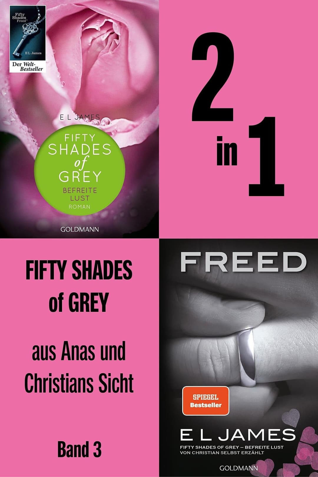 Couverture de 2in1 Fifty Shades of Grey aus Anas und Christians Sicht - Befreite Lust und Freed