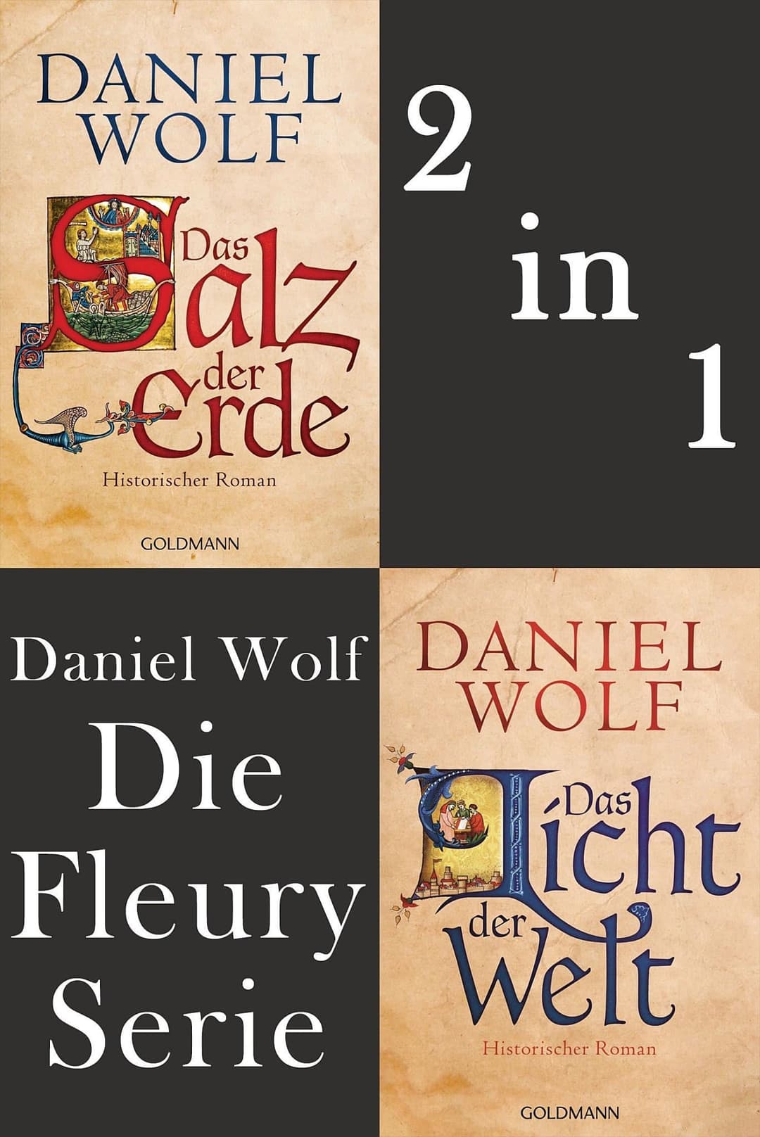 Couverture de Die Fleury Serie: Das Salz der Erde / Das Licht der Welt - Historische Romane