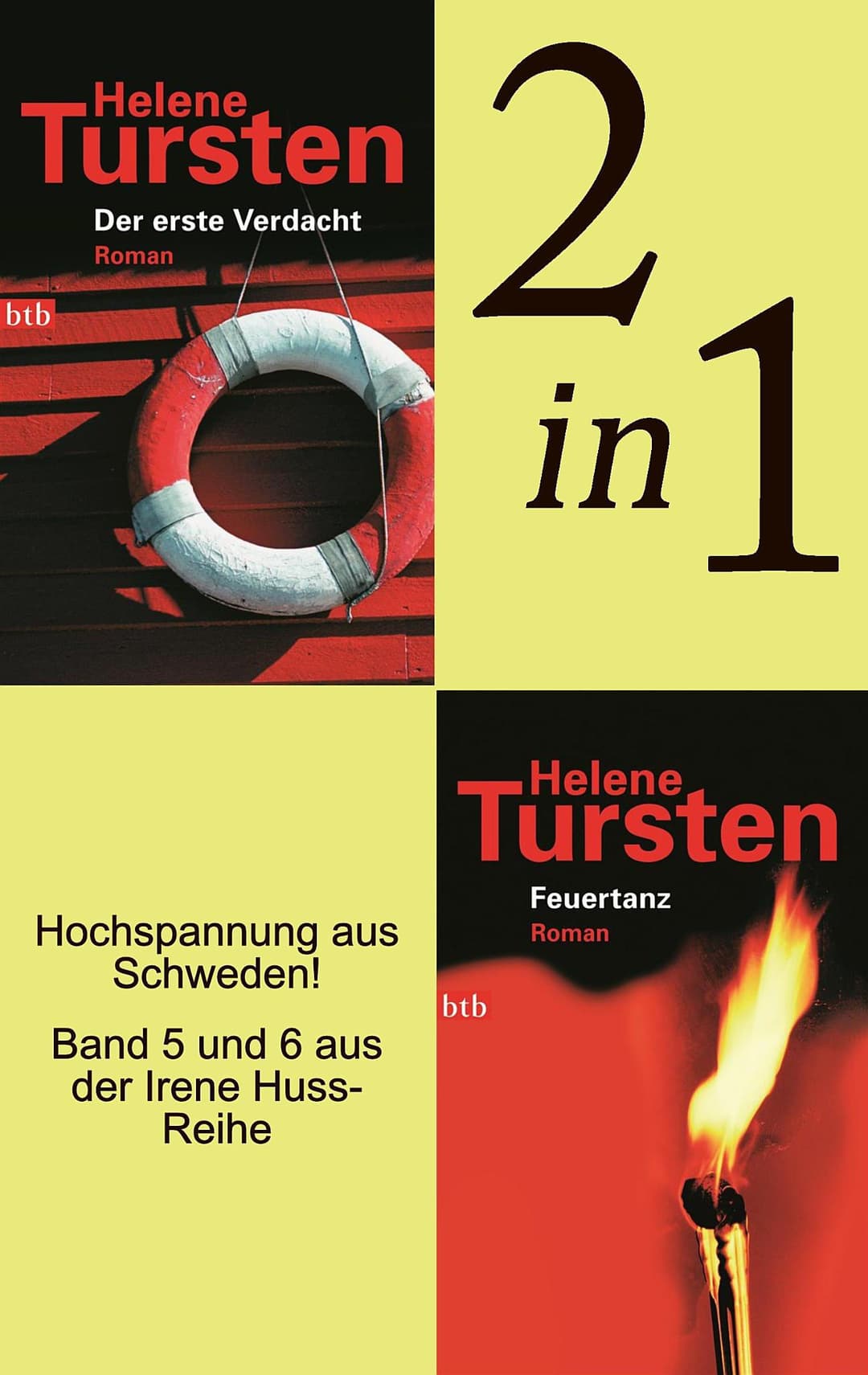 Couverture de Der erste Verdacht / Feuertanz (2in1 Bundle) - Band 5 und 6 der Irene-Huss-Krimis in einem Band