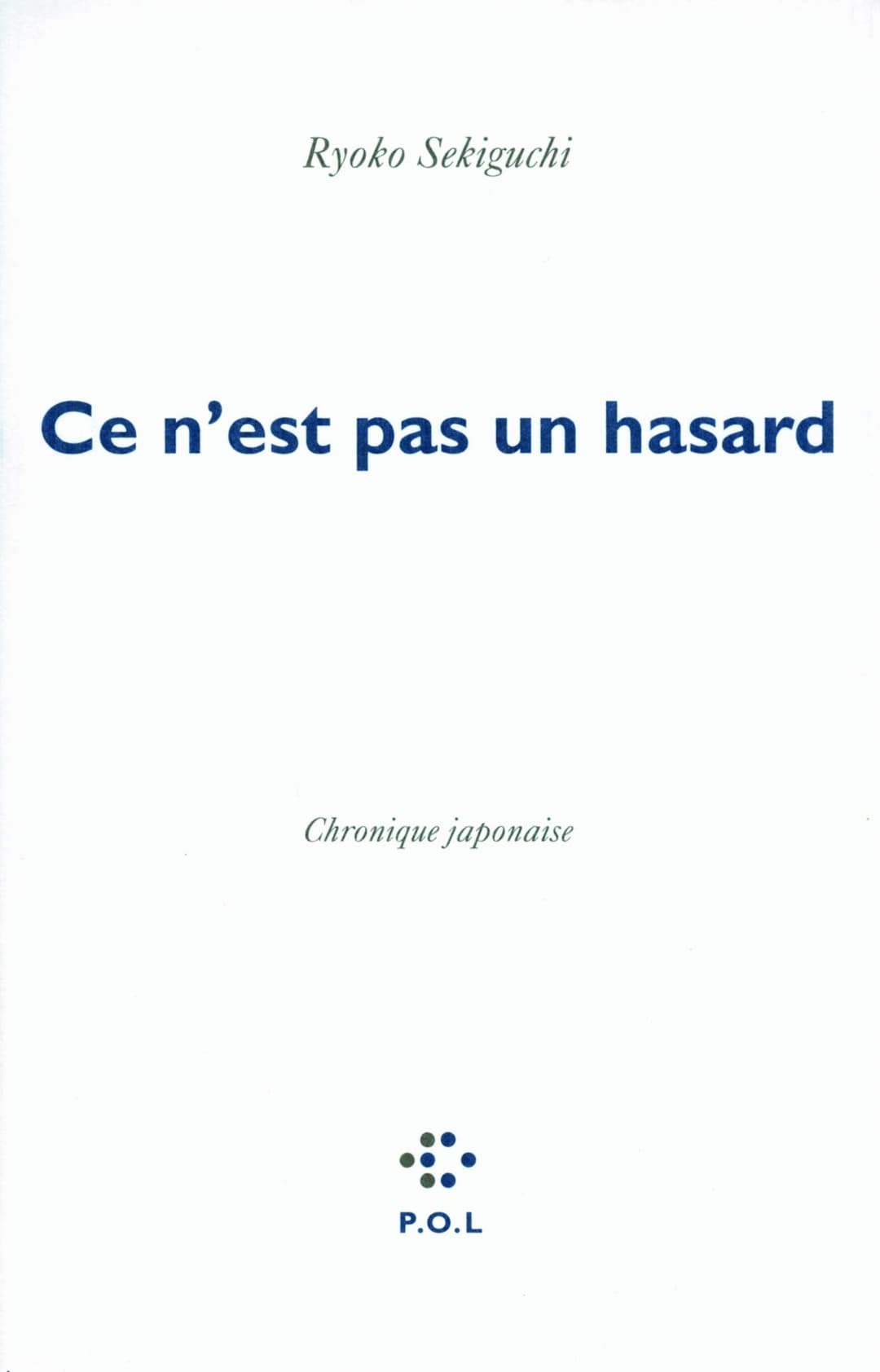 Couverture de Ce n'est pas un hasard chronique japonaise