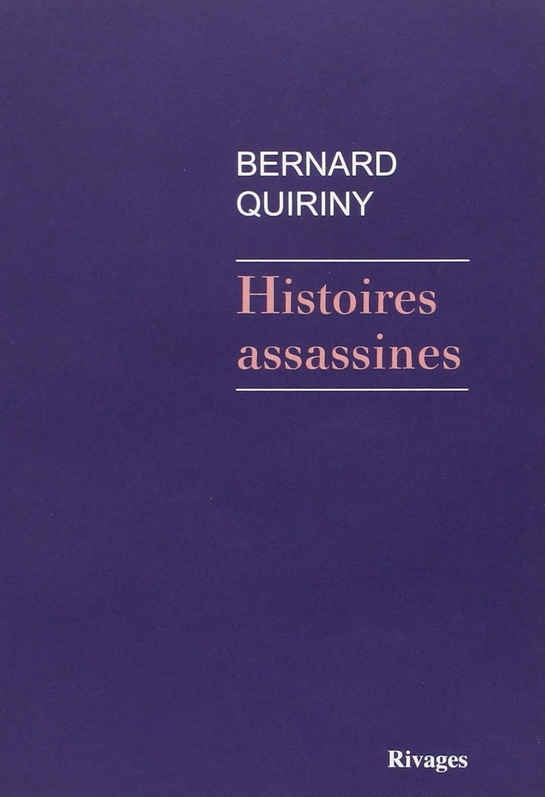 Couverture de Histoires assassines nouvelles