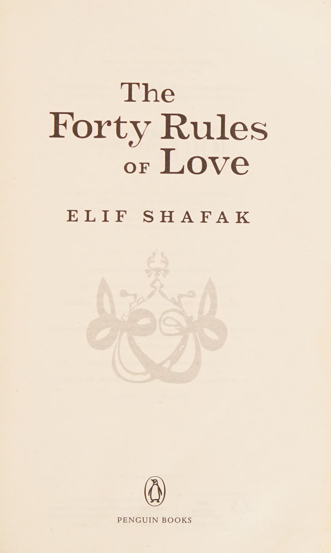 Couverture de The Forty Rules of Love