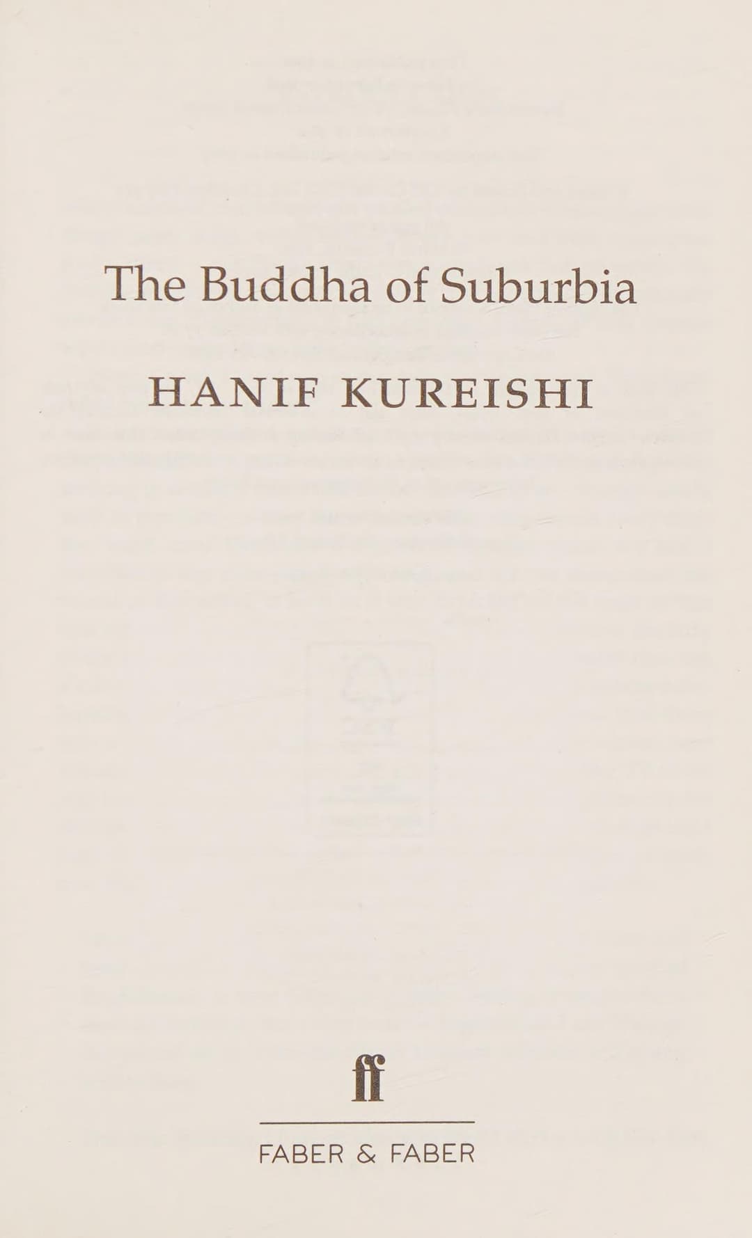 Couverture de The Buddha of Suburbia
