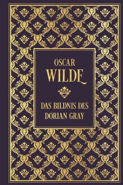 Couverture de Das Bildnis des Dorian Gray: mit Illustrationen von Aubrey Beardsley Leinen mit Goldprägung