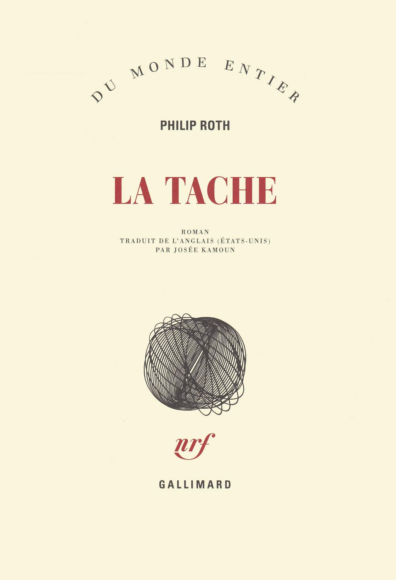 Couverture de La tache: roman